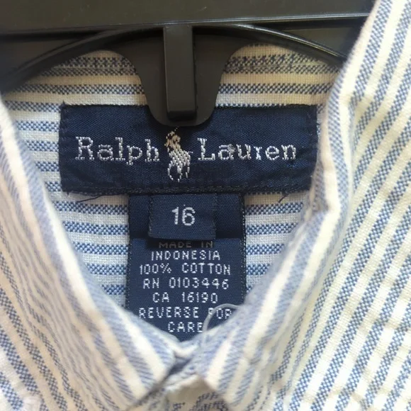 Ralph Lauren boys button down shirt - Picture 3 of 5